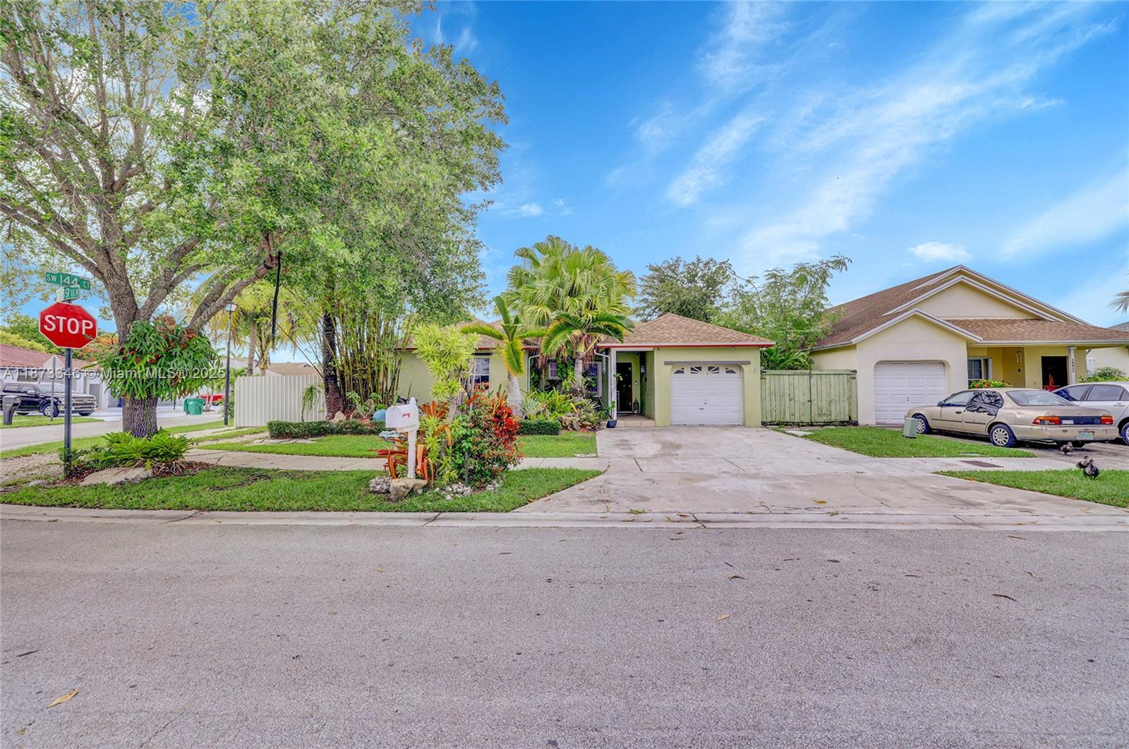 Discover the charm of this delightful home nestled on a corner lot at 14415 Southwest 159th Terrace, Miami, FL. With 4 spacious bedrooms and 2 bathrooms, this property offers 2,124 square feet of comfortable living space. Enjoy the beauty of hardwood and terrazzo floors throughout, adding a touch of elegance and warmth to the home. Benefit from modern upgrades like a brand-new roof and air conditioner, ensuring comfort and peace of mind. The generous 5,816-square-foot lot provides ample space for outdoor activities. Whether you're hosting a gathering or enjoying a quiet evening, this home is perfect for both relaxation and entertainment. Experience the best of Miami living in this inviting residence!