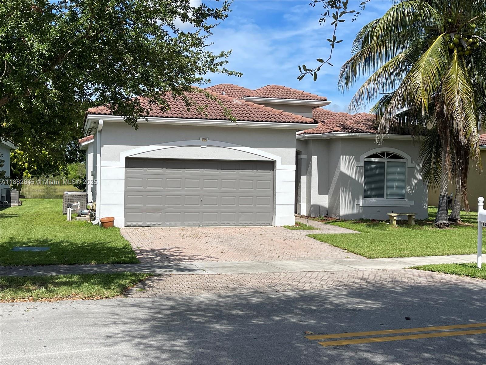 Amazing waterfront home with wide lake views from living room, kitchen, master bedroom, master bathroom and second bedroom with no neighbors in the back of the lake, security guard plus cable and Internet included in maintenance, across the subdivision you have a park with football, volleyball, basketball and other activities plus a dog park, new Publix Supermarket and minutes away from Biscayne park and the beach. Easy to show.