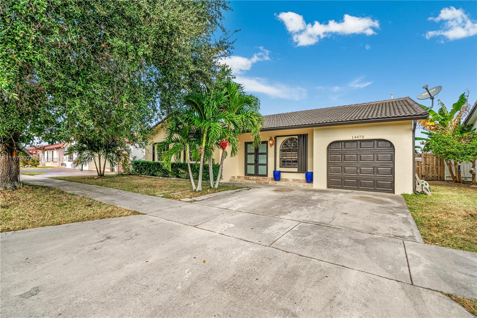Single-story home located in the charming MAJESTIC HOMES area of Miami, this 4-bedroom, 2-bathroom home is
a delightful residence: New roof and air conditioner (2021). The front door of the house and the garage door are
impact resistant, the rest of the house has metal accordions, the garage floor has tiles, open lanai in the patio in
2021. The property boasts a cozy atmosphere, making it the perfect haven for comfortable living. The
neighborhood offers a mix of tranquility and convenience, providing a desirable setting for residents. Explore the
nearby amenities, enjoy the local community, and envision a comfortable lifestyle in this welcoming Miami home.
All information is deemed reliable and subject to errors. Thank you for showing! Bring your offer!!