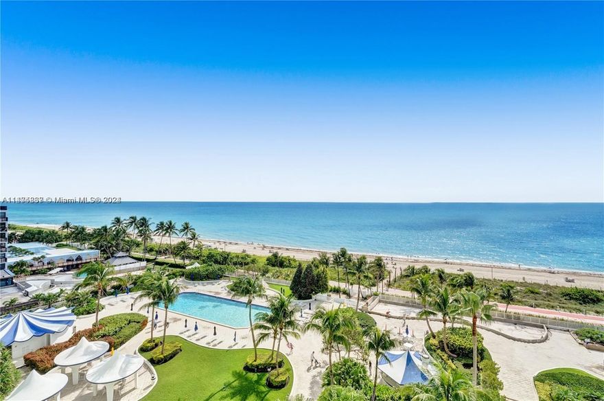 Stunning Direct Ocean views from every window! Turn-key Upgraded 2 BED + 2 BATHS at the legendary Seacoast Condo built by iconic architect Morris Lapidus. Features natural
limestone floors, brand new furniture & lighting, led lighting in bathrooms, large walking closet, 1 parking included. Situated in the heart of Miami Beach on "Millionaires Row" Seacoast Condo has 4 acres of vast grounds featuring one majestic fountain lobby, a 6,000 SQFT state of the art gym, pristine gardens and Tikki bar area, lounge chairs & umbrellas service at the beach and two new barbecues cabanas. There is a grocery market at the lobby area and an events ballroom. Private boat dock marinas. Min 30-day rentals. Equal Housing Opportunity.