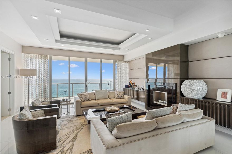 Welcome to St Regis Residences #1102, a remarkable property offered turnkey, thoughtfully furnished and decorated. This 3 bedroom /3.5 bathroom features a flow-through floor plan with direct views to the ocean and the Intracoastal, to enjoy both sunrise and sunset from the expansive terraces, perfect for entertaining and relaxing. Enjoy the ocean breeze from the primary suite and the second bedroom, and the skyline views from the dining room and second bedroom. Located across from the renowned Bal Harbour Shops and its many delicious restaurants, the St Regis brand is a synonym of a true luxury experience with the exclusive 5-star butler service, multiple exquisite dining options, 3 swimming pools, 3 gyms, full-service spa and beach service.