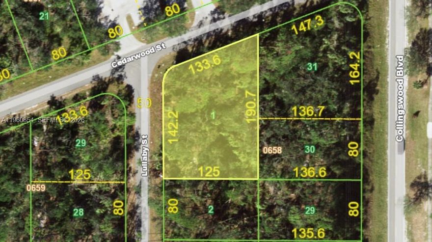 1376 Lullaby Street, Port Charlotte, Florida 33948 is a .48 acre parcel is zoned OMI, offering flexibility for office, medical, or institutional development. Located in an X flood zone, offering added peace of mind and favorable insurance considerations. The site provides strong positioning for professional services with convenient access to surrounding neighborhoods and main corridors. A solid opportunity for users or investors seeking appropriately zoned land in a growing area with limited OMI inventory.