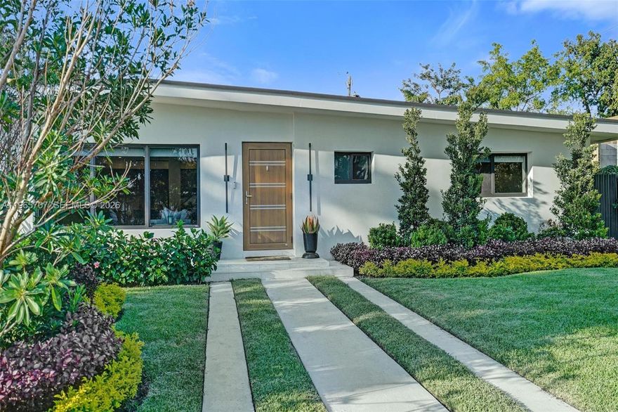 Welcome to this beautifully completely renovated 5BD + flex room/ 3BA home approx. 2400 interior  offering an open, light-filled layout designed for modern luxury living. Featuring a gourmet ItalKraft kitchen with top-of-the-line appliances, a spacious primary suite, and elegant finishes throughout. Enjoy peace of mind with a newer roof, impact windows and doors, new A/C, a full-house generator, and a saltwater pool with heater. The expansive backyard is perfect for entertaining, with a large pool and ample outdoor space. Complete with a two-car garage and ideally located near top schools, shopping, parks, highways,places of worship and Brightline—this exceptional home blends comfort, style and convenience.