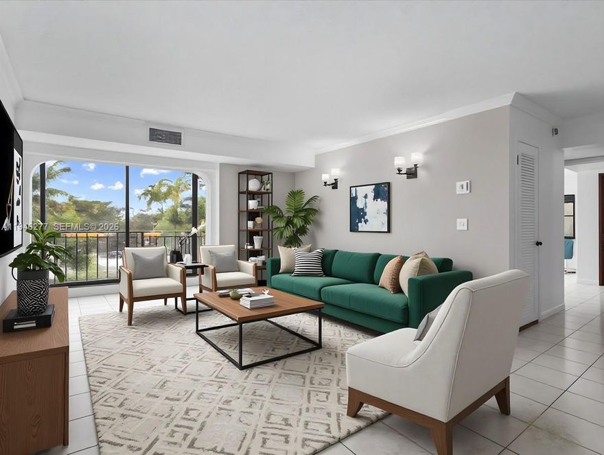 Bright and spacious 2-bedroom, 2-bath condo with 1,105 sqft of living space, now offered at a newly adjusted price—positioned as one of the best values per square foot in Key Biscayne. Located on the 3rd floor of the boutique building The Palms of Key Biscayne, this move-in-ready unit is now vacant and ready for immediate occupancy. The home features ceramic tile flooring, a modern kitchen with quartz countertops, stylish backsplash, updated appliances, and full hurricane shutters. Residents enjoy exclusive access to a private path that leads directly to the ocean, offering a rare and peaceful beachside lifestyle. Additional features include 1 assigned parking space, ample guest parking, bike storage, and a welcoming island community feel. Ideally located near the entrance of Key Biscayne, this home is just moments from MAST Academy, Village Green, Bill Baggs Park, Crandon Golf, Tennis Center, and top marinas. Enjoy walkability, privacy, and unbeatable location in one of South Florida’s most desirable coastal communities. Schedule your private tour today and discover the lifestyle that makes Key Biscayne so special.