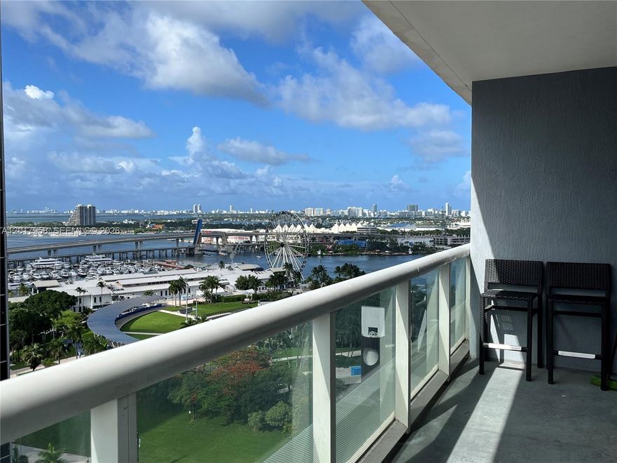 Furnished spacious corner unit and a wrap around corner balcony with bay views, split bedrooms, walk in closet,
carpet flooring. Walking distance to many places and free transportation. Secure building and well kept. Rent
includes basic TV cable and internet, water, trash, parking, gym and amenities.