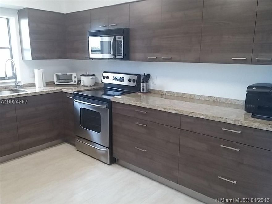Remodeled corner unit in the 5th floor. New kitchen. Tile floors, storm shutters. Impact windows in the balcony allows you to expand living room or convert into Florida room or office. Amazing 180 degrees of golf course. NO RENTING 1ST YR. Property is VACANT and ready to occupy.