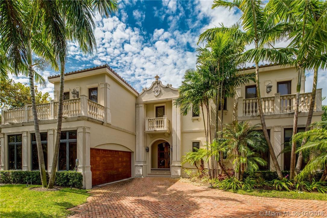 Stunning 6 bed Mediterranean single family home in exclusive Bal Harbour Village. Top of the line features including double island kitchen, new front gates, expansive family room with built in A/V equipment, Vantage lighting system, maid's quarters, forma l dining room and water purification system. You and your guests will be blown away by the outdoor amenities including salt water heated pool, hot-tub, outdoor kitchen, cabana bathroom and large 2 car garage. Neighborhood marina has boat slips available.