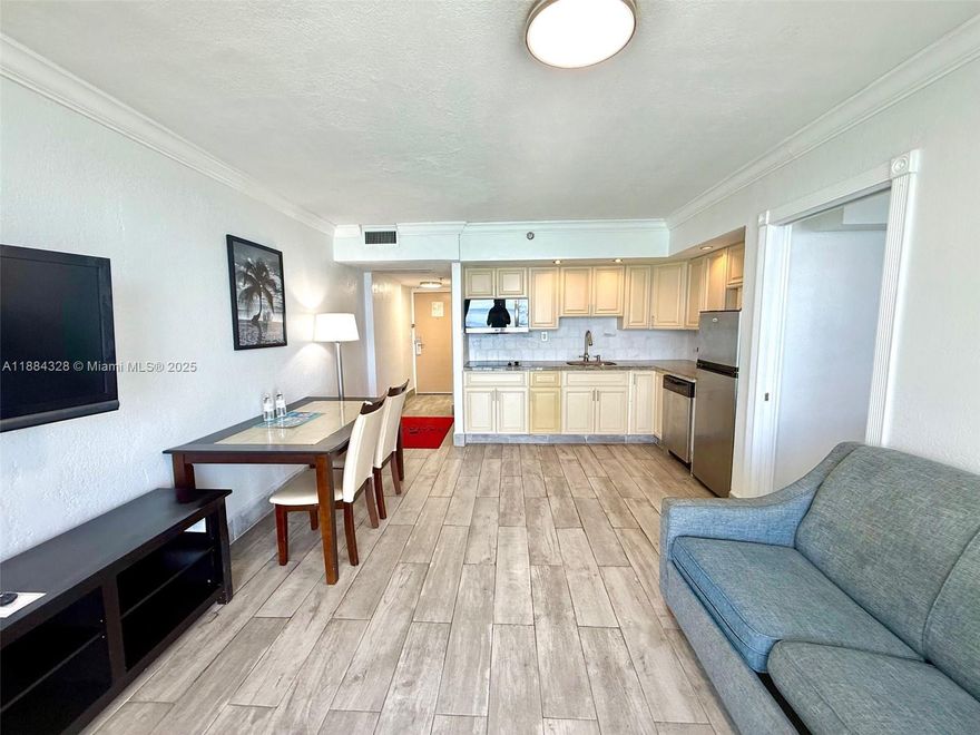 MOST EXCLUSIVE LINE IN THE BUILDING! Spectacular oceanfront corner residence with the largest floor plan available with a balcony, and this one is a double balcony! Turn key, with travertine flooring, sleek modern kitchen, and designer furnishings. 

Maintenance includes everything: electricity, water, insurance, valet parking, WiFi, 24-hour concierge, pool attendant, and more. Confirmed 25% permanent resident occupancy adds to the value.