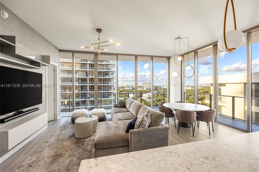 For those who appreciate the art of living well, every aspect of this fully furnished 2,164 SF Bayshore Tower residence has been meticulously designed for modern function. Primary suite enhanced with a generous oversized closet, extended tandem shower & custom linen storage. Dimmable recessed lighting & remote-controlled window treatments throughout. Bespoke wallpaper, mirrors & glass shower enclosures elevate each bathroom. Wolf & SubZero appliances harmonize with Italian terrazzo countertops & high-gloss millwork, drawing from the nautical tradition that defines Coconut Grove's unique character. From elegant amenities to impeccable service, Mr. C Residences is inspired by the notion of simplicity - embracing life's simple pleasures, doing simple things perfectly. *4x8 storage unit included in sale.