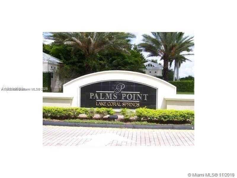 GORGEOUS 3 /2 CONDO ON SECOND FLOOR, WITH AMAZING WIDE LAKE VIEW IN 'PALMS POINT' IN CORAL SPRINGS. IMMACULATE & IN PERFECT CONDITION. GORGEOUS 24 INCH PORCELAIN TILE TRHU OUT THE UNIT. TOTALLY REMODELED KITCHEN WITH STAINLESS STEEL APPLIANCES, RECESS LIGHTS UNDER CABINETS, GRANITE COUNTER TOPS IN KITCHEN AND BATHROOMS, TRENDY LIGHT FIXTURES, SCREENED BALCONY, FULL SIZE WASHER & DRYER INSIDE UNIT. CROWN MOLDING, WALK-IN-CLOSETS, GATED COMMUNITY WITH POOL/SPA/GYM/TENNIS/B-BALL COURTS, ENOUGH PARKING SPACES AND MUCH MORE!!!! PER ASSOCIATION 650 CREDIT SCORE. TENANT TO PAY SCREENING FEE OF $100.00 TO R1 S1 Realty