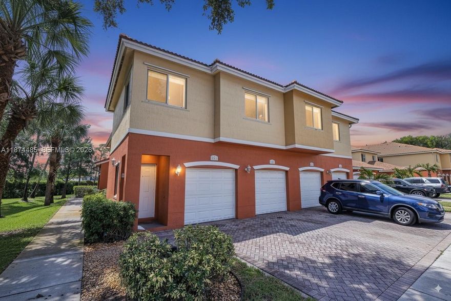 Home isn’t just walls and windows—it’s how you feel the moment you arrive. At Villas of Palomino, this 2-bedroom, 2-bath corner residence offers a sense of calm and connection. Elevated on the second level, it enjoys extra natural light and added privacy. Secure behind the gates, you pull into your private garage—finished with epoxy flooring—close the door, and leave the noise of the world outside. Inside, generous spaces welcome you home, while outside palm trees frame a quiet pool and clubhouse that feel more resort than residence. And the best part? You’re minutes from Hard rock Hotel/ Casino/ Stadium, and FLL airport, NOVA University, beaches, dining, and everything South Florida is known for—yet your neighborhood feels like a hidden retreat. Convenience meets calm, and every day feels like an upgrade.