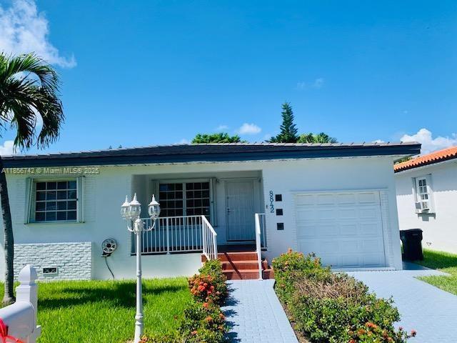 Charming and beautiful house in the prestigious area of Surfside. This beautiful house has 3 Bedrooms 2 Bathrooms plus Garage, driveway for another car and plenty of street parking, lots closet space, Washer & Dryer, Central A/C, white French doors give access to the large backyard and patio area. House offers, beautiful wood and tile floors, ample kitchen with lots of cabinets. Close to Ruth K. Broad Bay Harbor K-8 School. Walking distance to the beach and to surfside community center to enjoy the pool. Close distance to Bal Harbor Shops, Publix, and Restaurants.
Realtors, please read the remarks