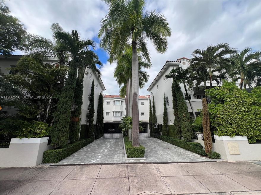 location! location! location!, this 3 story quiet condo unit is located right next to Alhambra Plaza and coral way shopping district, walking distance to Coral Gables police department & Coral Gables Preparatory Academy, gated small community, 2 private parking spaces with backdoor access, upgraded kitchen and appliances, multiple storage spaces, must see!