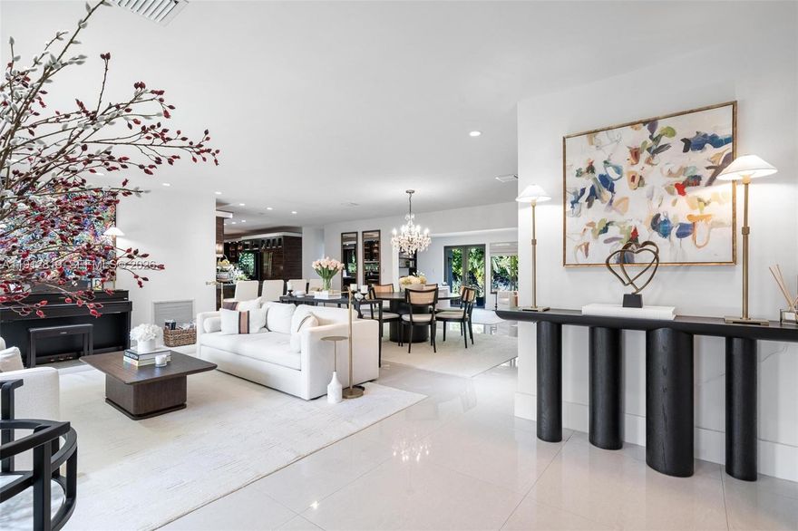 Welcome to Vila Brio, a beautifully updated mid-century modern designer pool home located in the heart of Miami Shores. This move-in-ready single-family residence offers effortless luxury, privacy, and timeless design—perfect for end-users, families, or buyers seeking a high-end turnkey home.

The open-concept floor plan features expansive living and formal dining areas, a grand media room, and bright, airy interiors filled with natural light. The home offers an exceptional 3-bedroom, 3-bathroom layout, plus a private maid’s quarters with full bathroom and closets, ideal for guests, in-laws, or a home office.

Seamless indoor-outdoor living defines this property, with lush tropical landscaping, a sparkling resort-style pool, and multiple entertaining areas—perfect for Miami living year-round. Elegant finishes, thoughtful updates, and a warm, sophisticated ambiance make this home truly special.

Seller is motivated and ready to sell. This is a rare opportunity to own a fully turnkey luxury pool home in Miami Shores—just minutes from top schools, parks, dining, and the beach.