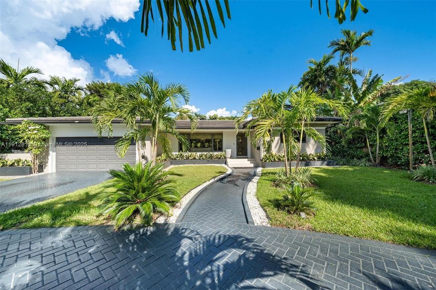 Welcome to Vila Brio! Experience carefree luxury in this beautifully updated mid-century modern designer pool home. Featuring an open-flow layout with spacious living and formal dining areas, a grand media room, and an incredible 3 bedroom, 3 bathroom configuration plus a private maid’s quarter with full bath and closets. Bright, airy interiors and elegant finishes create a perfect blend of style and comfort. Enjoy seamless indoor-outdoor living with lush landscaping, a sparkling pool, and an inviting atmosphere that radiates warmth and sophistication.