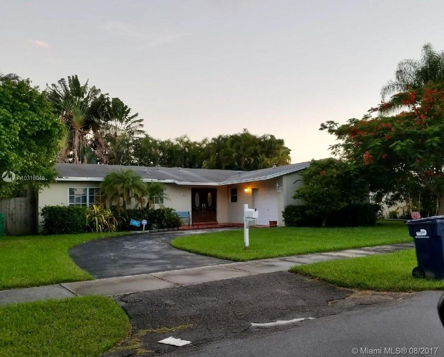 Don't miss your chance to live in a lovely 3 bedroom, 2 bathroom single family home located in one of the nation's top suburban neighborhoods to reside, Cutler Bay! This home sits on a quiet cul-de-sac street and has an nicely updated kitchen, stainless steel appliances, tile floors throughout and 1 car garage! With an 8,639 sq. ft. lot, this home has ample space in the backyard for relaxing and/or entertaining family and friends. Backyard has a pergola, too!  This rental surely won't last. Contact landlord/owner today for showings and details on this spectacular Cutler Bay rental!