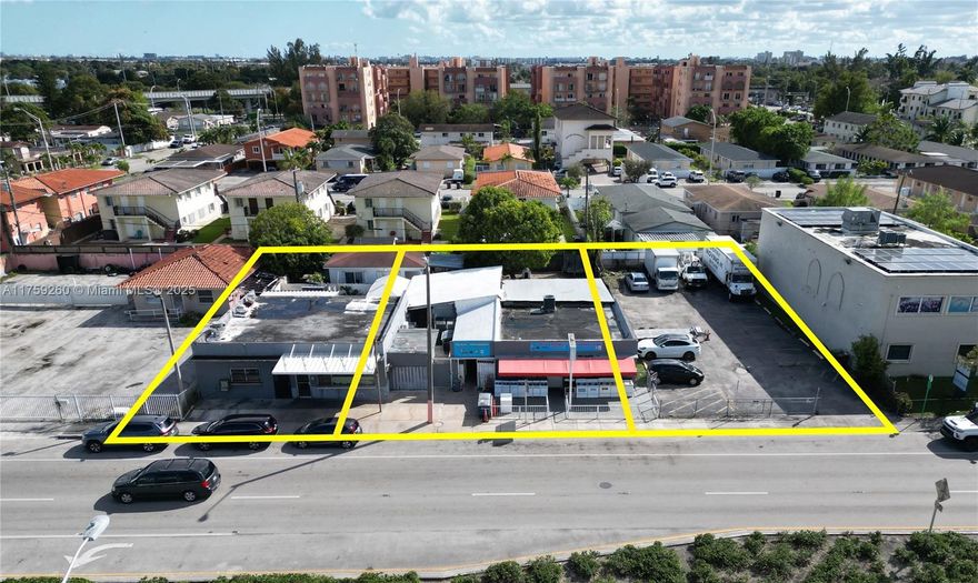 We're proud to present this strategically located, unique triple-parcel property on East 25th Street. With exceptional visibility and an impressive daily traffic count of 24,000 cars, the site spans a combined
lot area of 17,250 sqft (approx. 120 ft x 153 ft), offering an outstanding redevelopment opportunity.
Ideally positioned near key medical facilities and emerging developments, this property is primed for a variety of commercial uses, including medical offices, retail, restaurants, offices, and educational facilities. It is located
directly in front of Leon Medical Center East, down the street from Hialeah Hospital and adjacent to the Hialeah Park Casino development.
