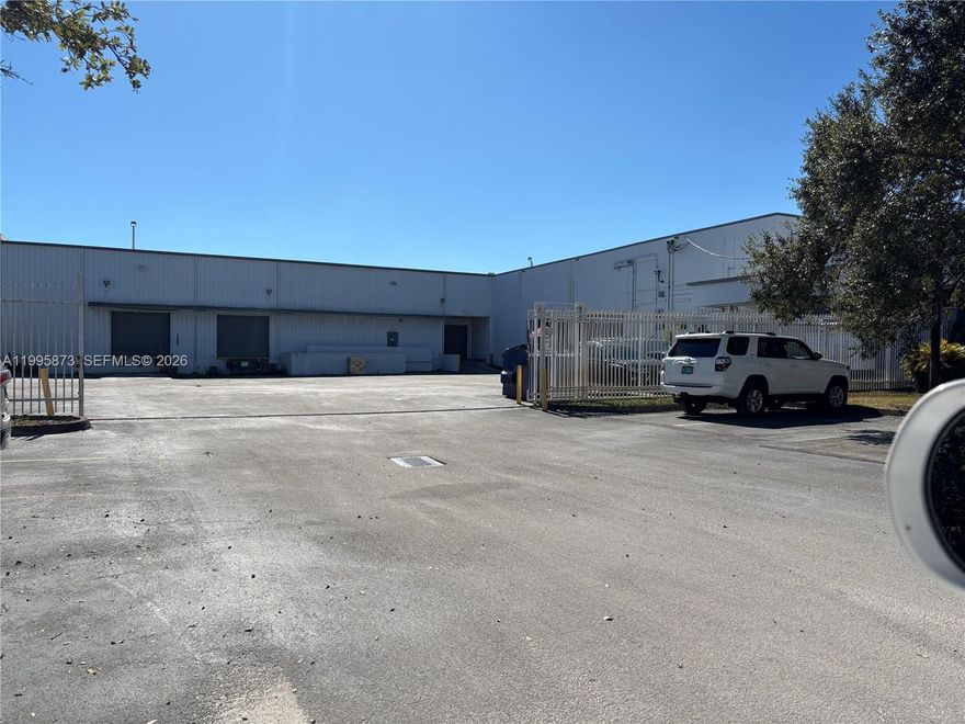 Dock height property with heavy manufacturing and power. 4 Docking platforms are inside the large building and 2 dock height on the smaller buildings + 1 drive in ramp. Sprinklers, Beautiful offices. Plenty of parking, and in midst of major highways. I-95, Turnpike, US-441, Florida's Turnpike. There are 2 buildings on site and the larger with approximately 42,000 Sqft building and the smaller with 12,000 Sqft. Totally fenced in property. Additional parking area fenced as well and separate from the buildings. Easy to show.  City of Miami Gardens, Heavy Industrial Zoning.
See Attachment !