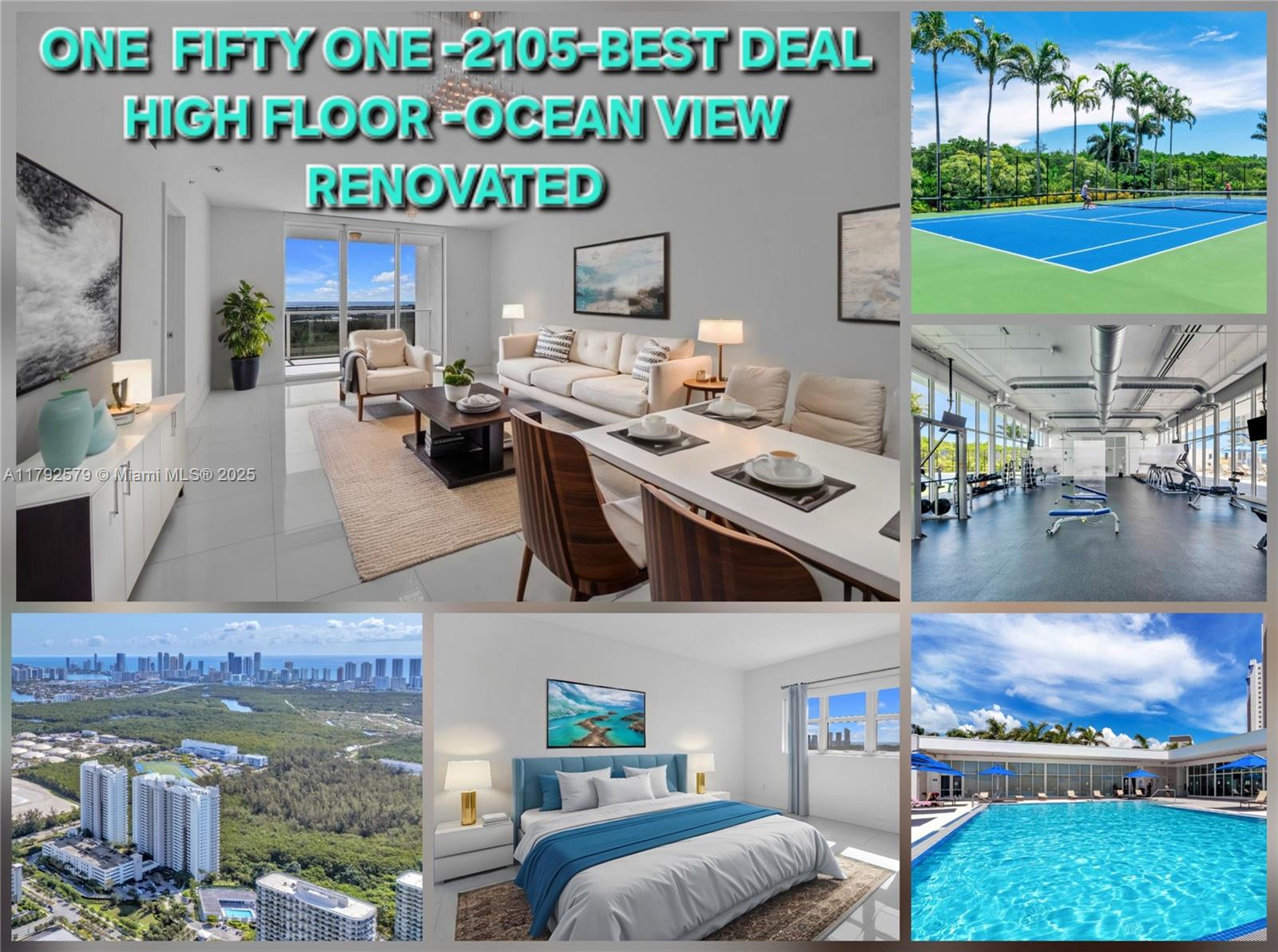14951 Royal Oaks Ln  Renovated  Ln 2105, North Miami, Miami-Dade County, Florida - 2 Bedrooms  
3 Bathrooms - 