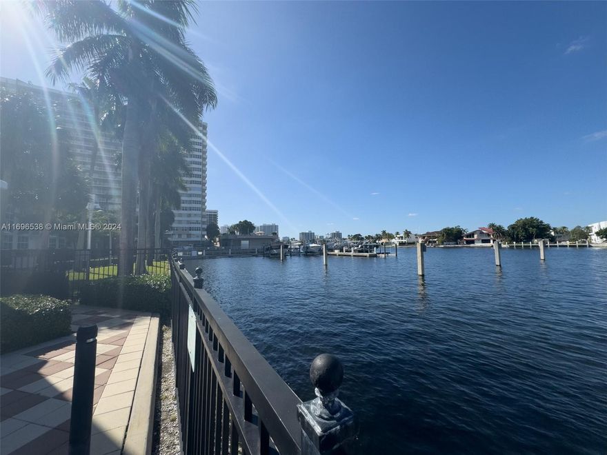 Great opportunity to own this bright, spacious, 2 bedroom & 2 bath, 1112 square-foot apartment on Intracoastal with beautiful water views from every room. Apartment comes with a waterfront cabana and two covered parking spaces included in the price. Unit features floor to ceiling windows with blackout rollers for your confort, tile & wood floors, Italian kitchen with stainless steel appliances, granite countertop, huge master bathroom, full size laundry room and plenty of closet space. Building is located just across the street from the ocean. Resort-style living with 24-hour security and a complete gym, pool hot tub, concierge, billiards, business center, valet services, and more.