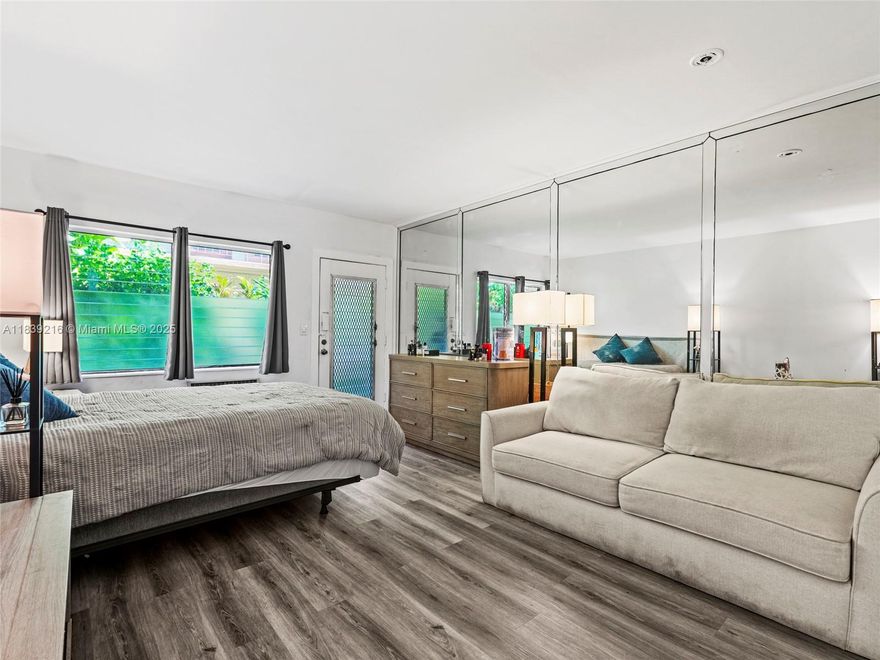 INVESTORS!!! Make almost 13% annual ROI with this cash cow rented at $1,700 / month. Prime South Beach location – updated and fully furnished studio. Building has passed 40-year recertification and owns the land outright. ~$700K in capital improvements completed in the last 5 years (electrical, structural, roof). No special assessments. Low HOA paid yearly. Well-managed, extremely quiet, and safe building. Unit features two entrances, including a private street entrance. Tenant-occupied through December 2025 – steady rental income. Cash-only purchase. NO short term rentals. Rent minimum twice per year. Contact listing agent @oberdel (Ober Delgado) for a showing