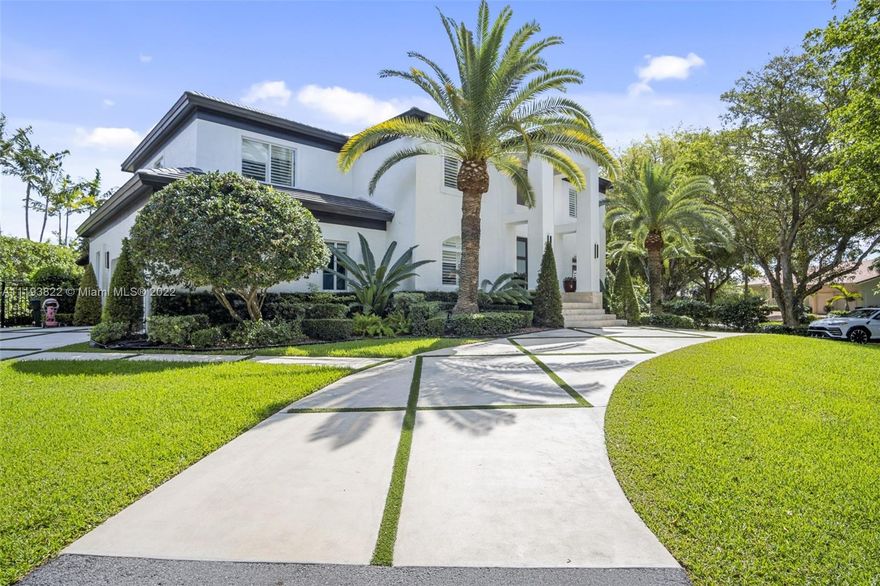 Gables by the Sea, canal front pool home perfect for enjoying the ultimate Florida lifestyle. 5BR,4BA with both formal and informal living spaces. Large open living area with gourmet kitchen, huge island, top of the line appliances and granite countertops. French doors open to an oversized covered terrace with summer kitchen overlooking the pool and water way. 2nd floor features large master suite w/ spa like bath and 3 additional rooms. Home has new roof, impact windows & doors & is located in a gated community close to Miami's best public and private schools.