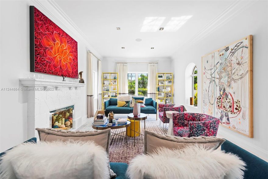 This fully remodeled, modern, 2-story, 5-bed/3.5-bath home exudes luxury. Standout details of this AKP Interior Design finished home include classic arched doorways and windows, formal dining room, large Arrital Italian kitchen w/ 100-bottle wine cooler and Miele and SubZero appliances, butler’s pantry, home theater and decorative light fixtures. A large living room, media room and spacious backyard w/ pool, alfresco dining and summer kitchen make this home ideal for entertaining. Huge master bedroom w/ generous walk-in closet and marble bathroom creates an opulent atmosphere. This Smart Home features Crestron home lighting, 5 music zones, mosquito system and security cameras. Live your best life w/ the beach, La Gorce Country Club and world class dining within minutes.