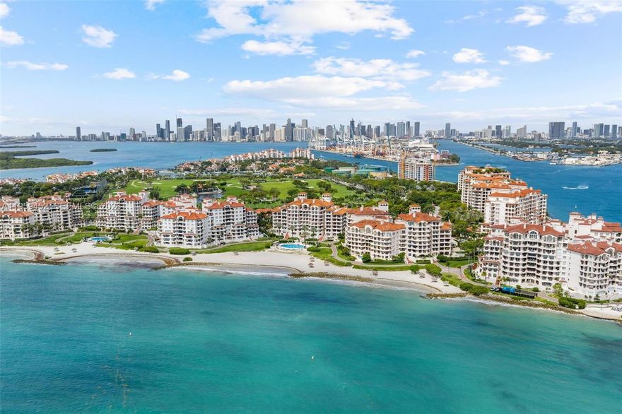 Panoramic perfection on Fisher Island's exclusive shores! This pristine 3-bedroom, 3.5-bathroom residence at delivers 2,671 square feet of luxury living on the highly desirable 6th floor. Wake up to breathtaking ocean vistas, sweep your gaze across glittering bay views, and enjoy stunning city skyline perspectives—all from your private sanctuary.
Impeccably maintained and move-in ready, this turnkey gem features elegant ceramic tile flooring throughout, a spacious semi-open kitchen perfect for entertaining, and flexible living spaces ready to adapt to your lifestyle—whether you envision a home office, media room, or private gym.
The 7600 Oceanside building offers exceptional amenities including a stunning pool where you can swim while taking in mesmerizing ocean views, while the building's superior positioning provides residents with some of the most spectacular vistas on the island.