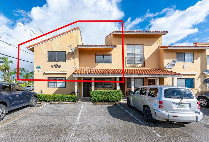 Live in one of Hialeah’s most desirable communities.  This is a gorgeous single story unit located in the El Prado community.    Exceptionally well maintained and move in ready.   Beautiful tiles throughout.   Full sized washer & dryer.   One assigned parking near the entry and second guest parking decal issued.   No current special assessments. Low $215 maintenance fee with full reserves.  Top-rated schools.