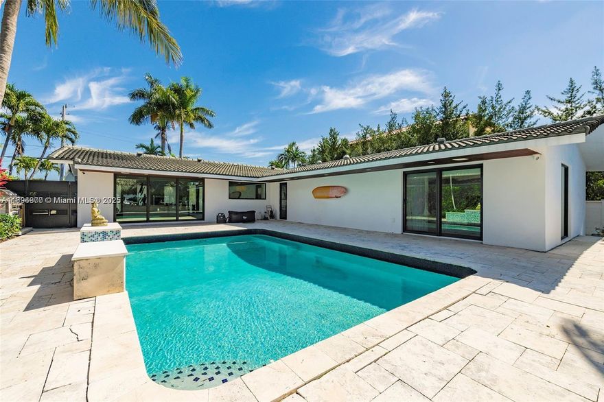 Rent this luxurious waterfront home in the gated community of San Souci Estates, fully renovated single-family home. Spanning 2,700 sqft, this modern-designed residence offers 4 spacious bedrooms and 3 stylish bathrooms, perfect for families or entertaining guests. Enjoy 75 feet of deepwater frontage, providing easy access for boating and water activities. The property is equipped with a 15,000 lb boat lift, making it ideal for boaters. This turnkey waterfront home combines contemporary elegance with practical amenities, offering an exceptional lifestyle on the water.