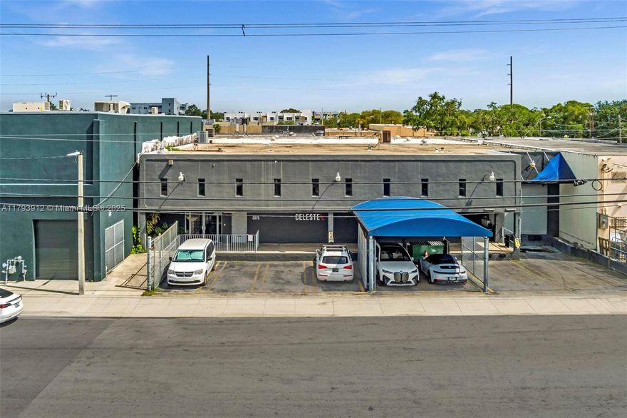 Current Capital is pleased to present the industrial property located at 2375 NW 21st Terrace, Miami, Florida.  This unique investment opportunity in the heart of the Allapattah neighborhood. 
The property is situated on a 17,142 square foot lot and features a two-story building constructed in 1980. The building encompasses approximately 12,594 square feet presently set up as a warehouse property with sales and executive offices.  Featuring 4 overheard door openings, Phase 3 power and loading dock heights.  The ground floor of the property is approximately 11,400 SQFT.  The property features over 18,000 usable square footage which includes a second floor mezzanine storage area not included in the 12,594 building SQFT per the property appraiser.   (See pages 10 + 11 of the OM)