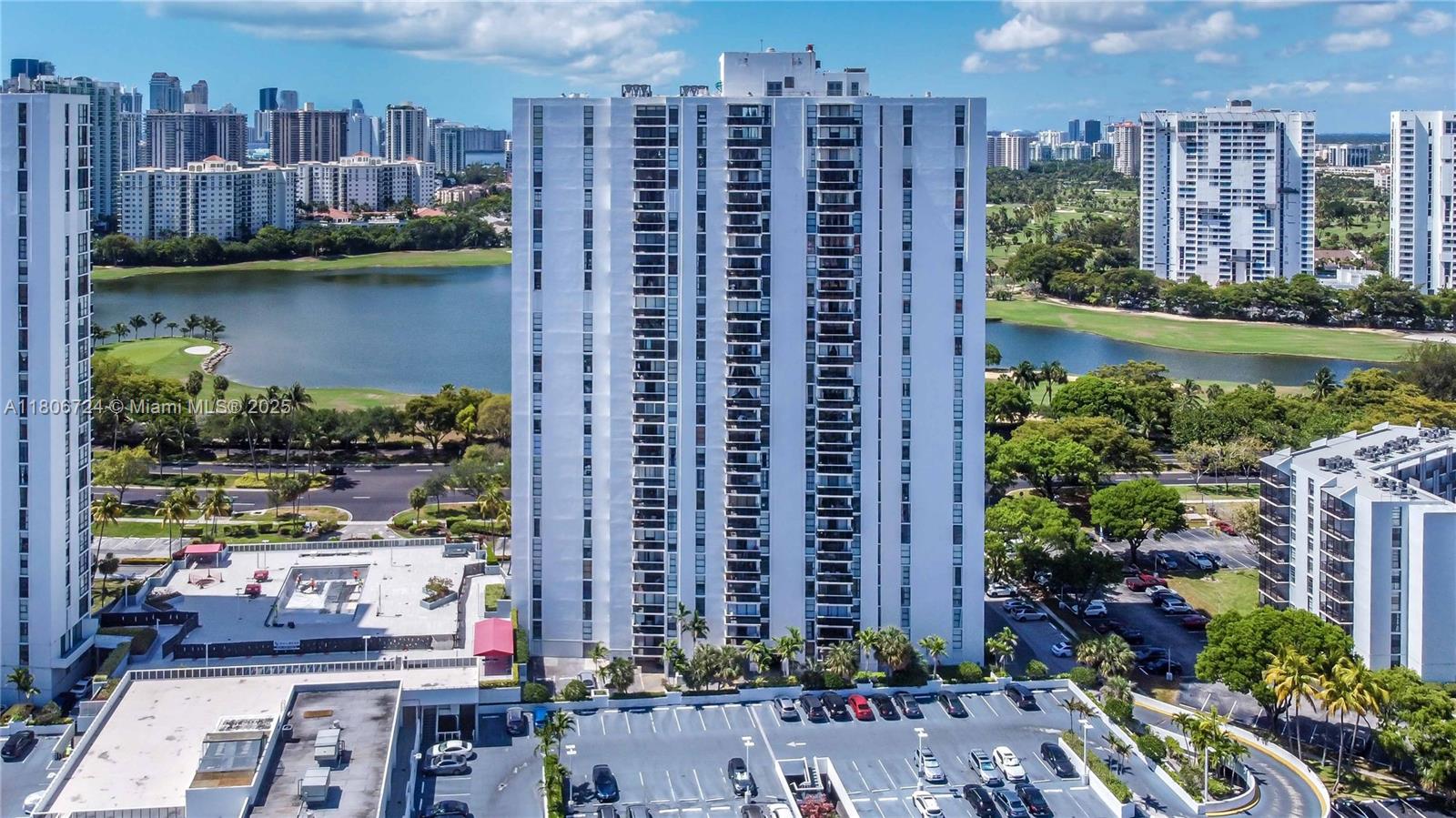 Endless Views. Flexible Living. Unbeatable Location. Perched on the 18th floor of one of Aventura’s most desirable high-rises, this spacious 2-bedroom, 2-bath condo offers a rare blend of comfort, flexibility, and breathtaking panoramic views, from sunrise over the Atlantic to golden sunsets over the city skyline. The second bedroom is a flexible space, currently open to the living area making it perfect for a guest suite, office, or media room. This bright unit is move-in ready. Enjoy the convenience of an assigned covered parking space and the protection of hurricane shutters. The resort-style amenities include a spectacular pool currently under renovation, BBQ area, fitness center, billiard room and rec hall. No buyer's responsibility for current special assessments.