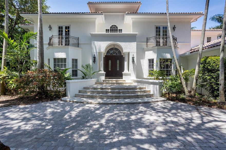 Welcome to your dream home in the highly sought-after community of Pinecrest! This stunning residence boasts 7 bedrooms & 7.5 bathrooms, offering ample space for your family & guests. The grand entrance leads to a spacious living area with high ceilings & plenty of natural light, creating an inviting & cozy atmosphere. The gourmet kitchen features top-of-the-line appliances, custom cabinetry, & a large island perfect for hosting. The dining room is ideal for entertaining, with direct access to the outdoor patio area. The luxurious master suite features a private balcony overlooking the pool, a spa-like bathroom, & a spacious walk-in closet. Located in the heart of Pinecrest, this home is just minutes away from A-rated schools, world-class shopping, and fine dining.