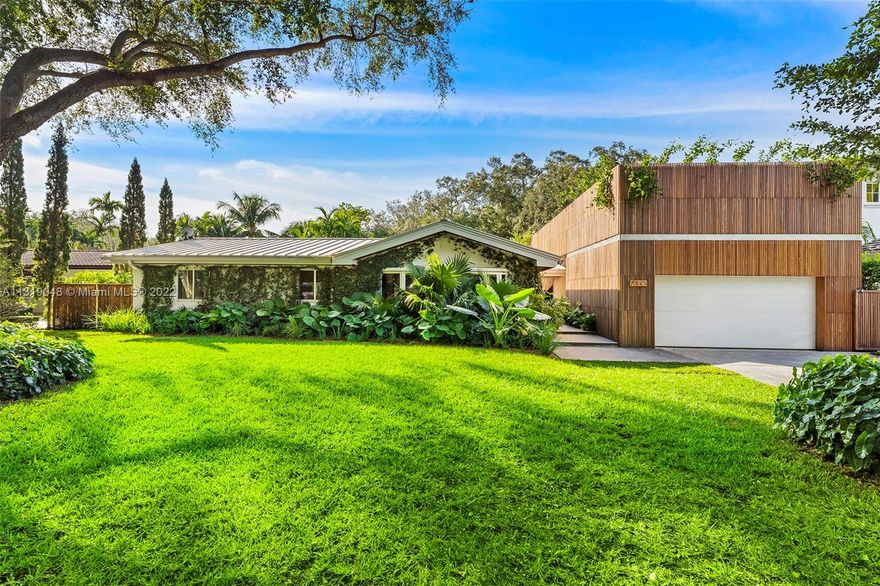 Located in the heart of High Pines, this recently updated, modern masterpiece is the epitome of Miami Chic living. Enjoy 3 bedrooms / 3 baths in the main home plus a detached suite w full bathroom which can be utilized as a 4th bedroom, office or studio. The chef’s kitchen is an epicurean delight with gas range, WOLF Appliances, cooking island and stunning pool views. Open entertaining spaces and retractable glass doors bring in an abundance of natural light during the day. Salt water pool, expansive gazebo w outdoor kitchen & 2 car garage complete this home. Ideally located near the best Private Schools. An absolute must see.