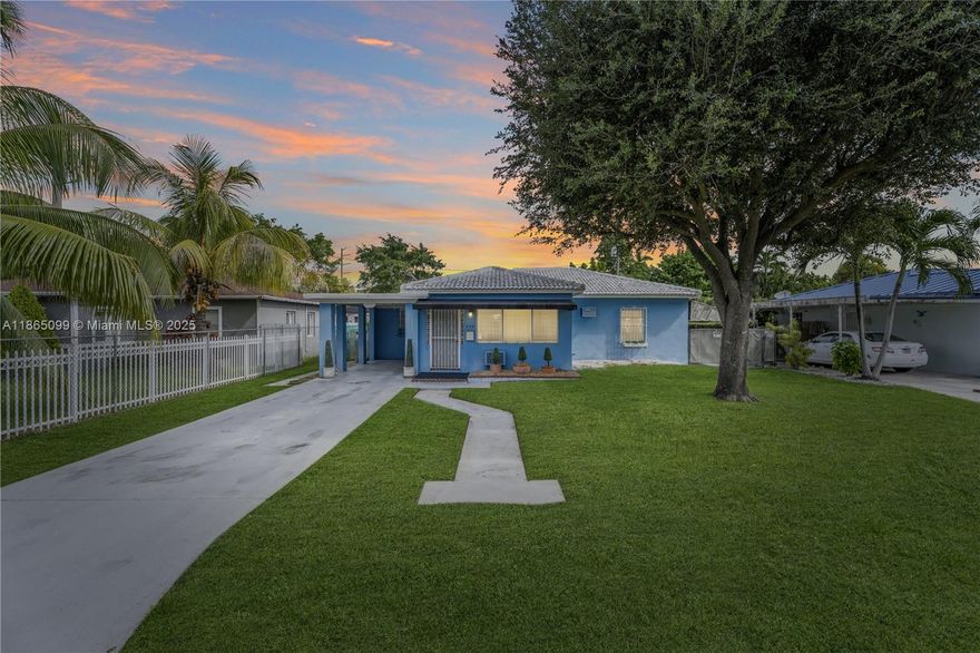 Charming and well-maintained home owned by the same owner for many years! This 3-bed 1-bath home offers both comfort and functionality. The remodeled kitchen features updated cabinets and granite countertops, while the upgraded electrical panel and copper water supply lines provide peace of mind and excellent water pressure. Stay cool year-round with 4 efficient A/C wall units. Outside enjoy large fenced backyard and flexible parking options including a 1-car carport plus a gated side driveway with a covered area perfect for a trailer, RV, boat, or extra vehicles. Tile roof was replaced in 2010, and flat roof has been freshly seal-coated in 2024. Conveniently located near major expressways, this home combines thoughtful updates with long-term pride of ownership—don’t miss this opportunity!