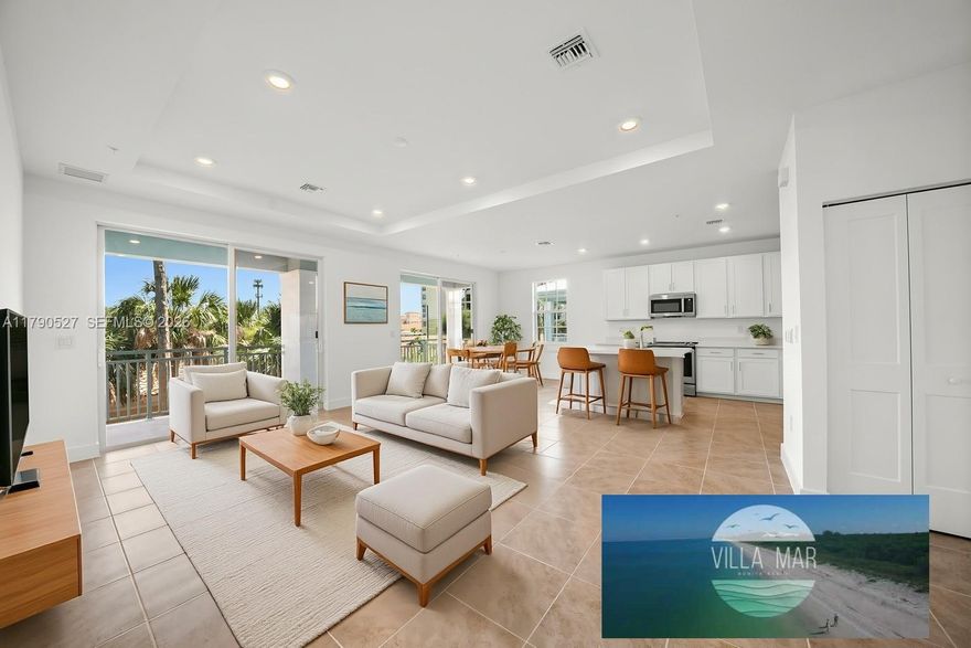 Buyer Incentive–Builders Preferred Lender Currently Offering 1% Lender Credit Up to $5,000 On Financed Purchases. Never Lived in Condo with Private Elevator Only 4 miles to the Beach! Motivated Seller - Call Today!
VILLA MAR BONITA BEACH is a Brand-New Carriage Home Community 1 mile north of Bonita Beach Road, right off US-41 only 4 miles to Barefoot Beach.
THE ISLA (D) - This gorgeous 2nd-floor plan with private elevator, 3 large bedrooms 3.5 baths &  1,840 sq. ft. of interior living space, plus open-concept living where the living, dining, kitchen area with breakfast bar flow seamlessly together. The Isla boasts luxury features and finishes, including large walk-in closets, brand-new stainless-steel appliances, an expansive balcony and a private 1-car garage that can be securely accessed just off your own private elevator.  A one-of-a-kind carriage home that offers plenty of room for everyone in the family. Spacious bedrooms, large windows with no sacrifice needed on large furniture or daylight! (Renderings that showcase furniture have been virtually staged)