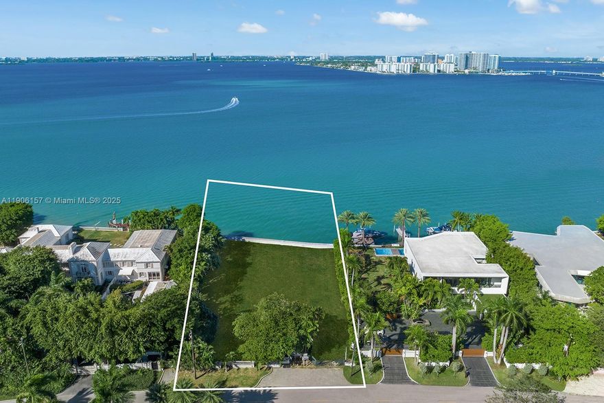 One of the very few remaining grand waterfront offerings on North Bay Road, this exceptional property  presents a rare opportunity to create an iconic Miami Beach estate. Set on a massive 27,700 SF lot with 150 feet of prime bay frontage, the property showcases unobstructed, sweeping views of the downtown Miami skyline — an extraordinary backdrop for a masterpiece residence.
Ideally positioned in one of Miami Beach’s most coveted enclaves, the property offers the privacy, scale, and exclusivity sought by discerning buyers. With its tremendous footprint and premier address, the site provides an exceptional opportunity to create an iconic waterfront residence that balances privacy, scale, and timeless Miami luxury living.