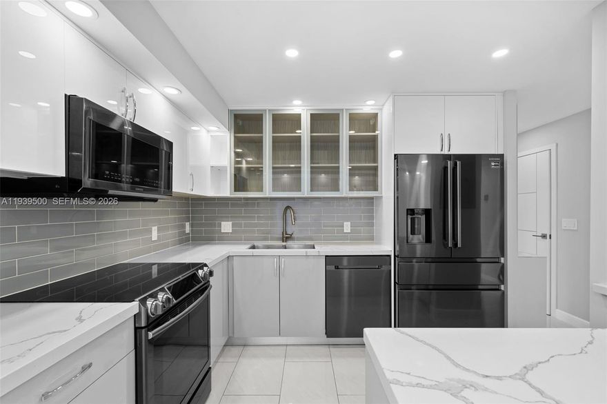 Beautifully remodeled residence at De Soto Condominium, renovated by the owners with exceptional attention to detail and quality craftsmanship. The apartment features high-end appliances, upgraded plumbing, stone countertops, and elegant tile flooring throughout. The layout offers one primary bedroom plus a separate additional room with a window, ideal for a guest room, home office, or den.
Turn-key condition — move-in ready. Leasing permitted after purchase.
Prime location within walking distance to grocery stores, cafés, park, and just minutes from the ocean.
Full amenities include tennis courts, pool with intracoastal views, gym, and sauna.
One assigned parking space.