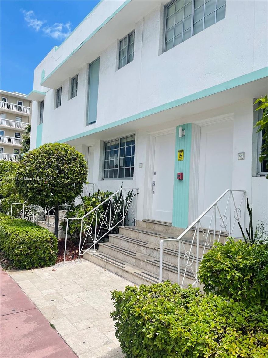 Investors, seize this opportunity! Corner unit apartment for sale with a lucrative 7% net annual income. Perfectly located and turnkey with all furnishings included, plus internet and cable covered by HOA. Building budget for 2025 approved  and  reserves. Immediate income awaits—don't miss out! Building in process for the 40 years re certification , special assessment paid in full , new roof , concrete restoration and plumbing.