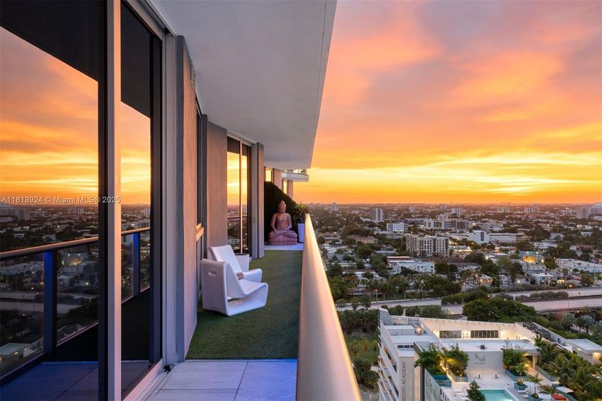 Exquisite Lower Penthouse that checks all the boxes! One of Brickell Ten's largest and most desired floorplans featuring 1,634 SF, a 70-ft balcony, & high ceilings, this 3BD/3.5BA
home offers 2 master suites w/ walk-in closets, Bosch appliances, Spanish porcelain tile, custom wall tiling, turf balcony w/ privacy walls, and built-ins + a large pantry. Each
bedroom has an en suite bath. Smart upgrades include Lutron switches, Nest thermostat, and Lockly smart lock. Ideal location just 1 block from the train & minutes from Brickell
City Centre. Includes TWO easy-access parking spaces - premium garage location w/ no adjacent cars + a private STORAGE UNIT! Brickell Ten is a well-maintained building w/
full amenities including a gym, pool, rooftop jacuzzi, & more!