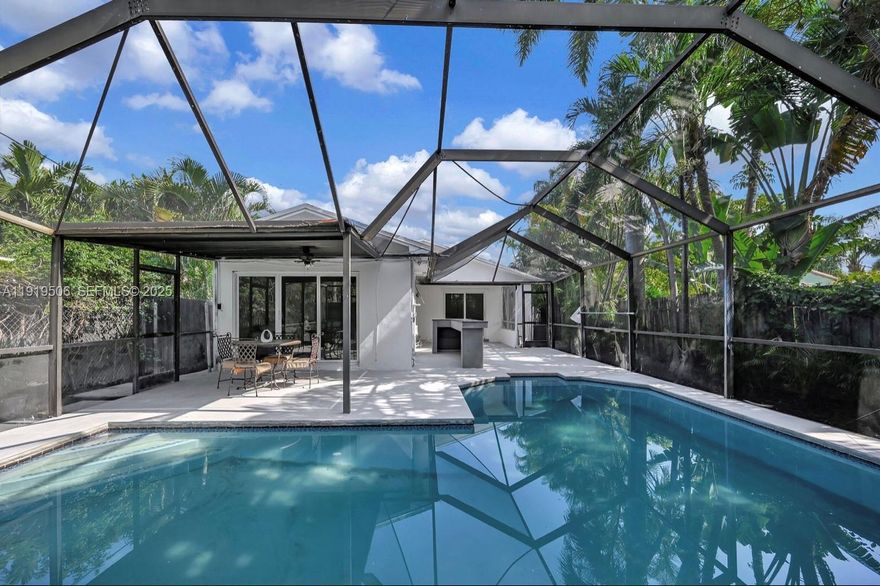 Great location east of US1 and 3 blocks away from Young circle and 5 minutes to the beach . Remodeled in 2023 3 bedroom  2 1/2 bath with a screened swimming pool and fence backyard. Including in the renovation the property has hurricane impact windows and doors, new kitchen cabinets and countertop, remodeled bathrooms, diamond brite on the screened pool with a bar ,tile throughout and newer light fixtures.Parking space for 4 cars. 5 minutes drive to Publix, Walgreens and Hollywood Blvd restaurants. 15 minutes to Fort Lauderdale -Hollywood International airport and 20 minutes to Port Everglades. Property is unfurnished. Credit report required with all offers. Available staring January 1st ,2026. Call listing agent to show. Jacuzzi in pool not operational.