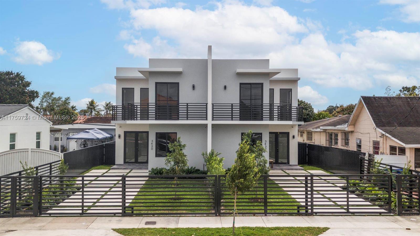 Brand New construction !! Two, two story townhouses with four bedroom, four and a half bath each. Both properties have an open concept kitchen with white and gray hardwood cabinets, white calacatta laza quartz countertops, and stainless steel appliances. Both properties have a bedroom on the first floor with its own on suite bathroom. Double door leading out to a landscaped pool area. Master bedrooms on the second floor with a huge balcony overlooking the pool. The Master bathrooms have freestanding soaking tubs and frameless glass showers. The seller will cover all of the buyer's closing costs.