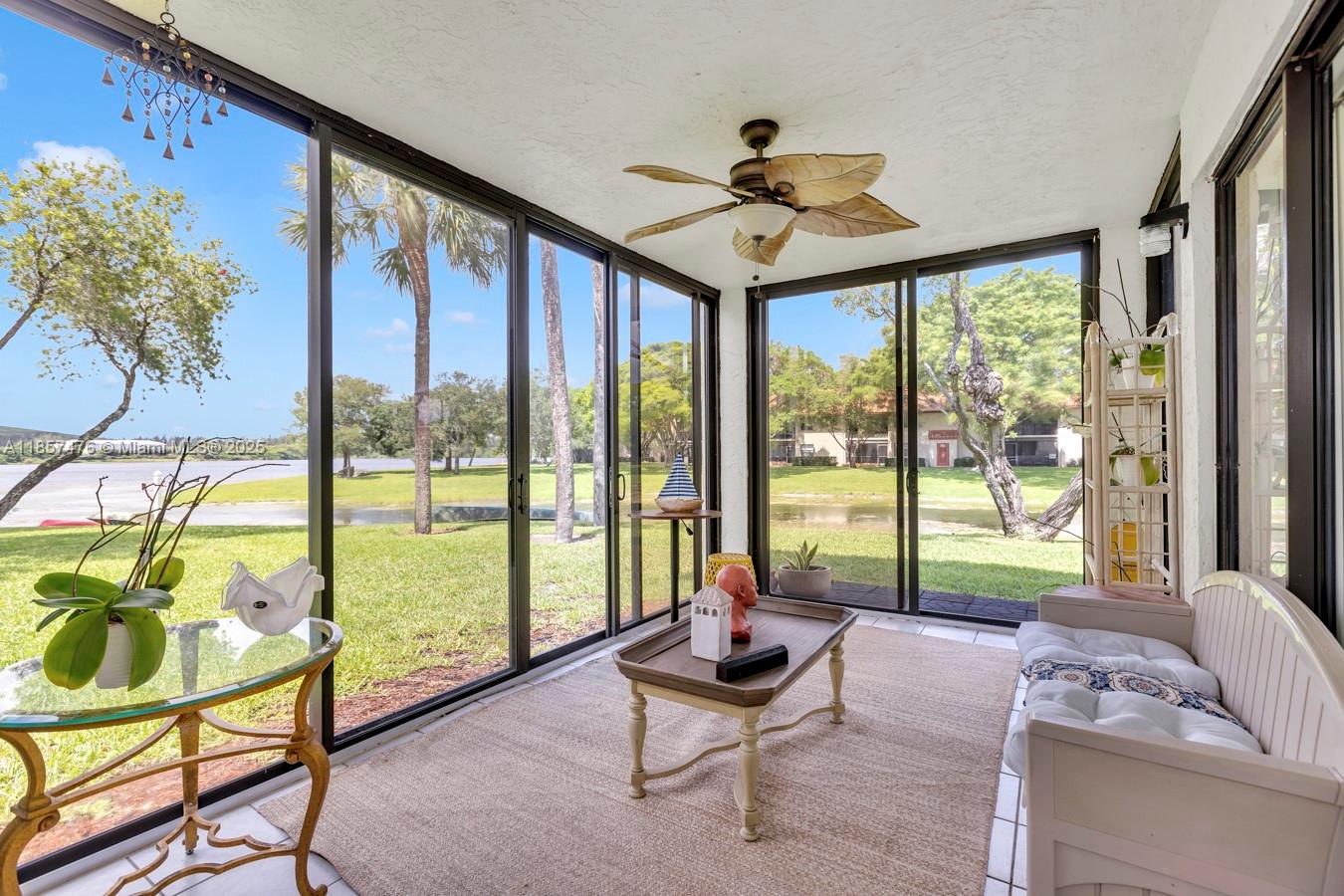 Beautiful lake front, first floor, 2 bed / 2 bath + den (converted to 3rd bedroom), corner unit, located on a waterfront point lot and it's the largest model condo in the safeguard-gated, resort-like community of Independence Bay. This is a spacious unit, with tile and vinyl flooring, it has an extra-side window making, it light and bright and offers southeast exposure from the living room and master bedroom. This model is the one with the largest living room and offers a huge walk-in closet, along with an enclosed patio. 2 pets to 25 lbs. are ok. This is a lovely property and it's ready for the buyer that wants the best model and best location in the complex.