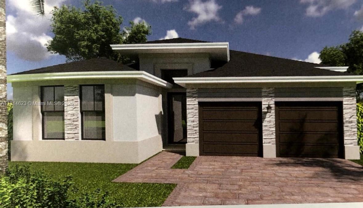 Beautiful, like-new upgraded one-story single-family home featuring a 2-car garage and a spacious, fenced backyard—perfect for outdoor entertaining or relaxing in privacy. No expense was spared in this modern gem, which includes a gourmet kitchen with granite countertops, stainless steel appliances, and custom cabinetry. Impact windows provide added safety and energy efficiency, while elegant porcelain flooring runs throughout the entire home.