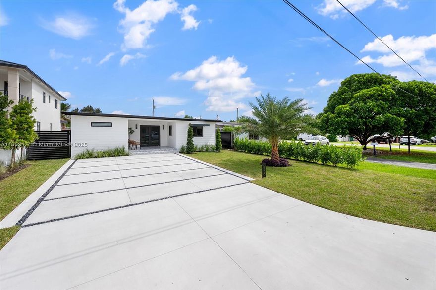 Welcome to modern living in highly coveted Schenely Park. This beautifully designed pool home has four bedrooms and 4 bathrooms. Enjoy an open floor plan with beautiful wood floors throughout. The home features professionally designed gourmet kitchen and wet bar with new appliances, impact windows and doors, 2 master suites, new roof, new driveway and a new pool. This home centrally located near Coral Gables, and just blocks from Nicklaus hospital.