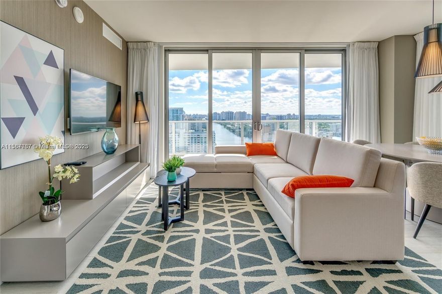 Price Drastically Reduced! Best Deal on a 3-Bedroom corner Unit! Daily/short-term rentals allowed, plus, you have the flexibility to choose any management company! This fully furnished unit boasts modern finishes, a luxury kitchen, and spa-inspired bathrooms. Spacious layout offering 1,361 sq ft, it provides breathtaking South Florida Intracoastal views from your corner balcony facing both south & west. Enjoy top-tier features like: Bosch & Sub-Zero appliances, Italian cabinetry and quartz countertops. This is a 5-star luxury residence offering exclusive resort-style amenities, including: Oceanfront private Beach Club, Pool deck with semi-private cabanas, Relaxing spa, Stunning infinity pool, making this an incredible opportunity for the right buyer! Seller financing available.