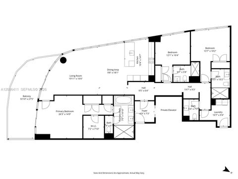 Tiny photo for 175 SE 25th Road #1202, Miami, FL 33129 (MLS # A12006411)