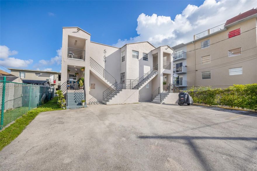 This 1987 fourplex is situated in the iconic neighborhood of East Little Havana, known for its rich cultural heritage, lively street life, and strong community. The building consists of 2-2 bed 1 bath units & 2- 1bed 1bath units rented at $2,300/month and $2,000/month respectively. Individual electric meter, private parking, roof from 2020.