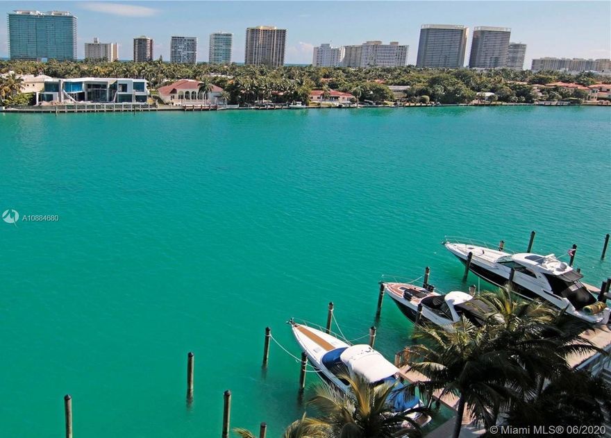 COMPLETELY BRAND NEW REMODELED UNIT DAZZLING VIEWS- Welcome to laid-back-luxury amazing Boutique Building/Waterfront. A private gateway that is closer than you think. an island on the bay- superb location minutes away from Beach. Houses of Worship, Bal Harbour Shops, restaurants and "A" rated K-8 public school./ONE BOAT SLIP 40/ FOUR Bedroom THREE Bath /ONE DEN/ ONE Huge Store/Two Parking Garage Covered/9th height Ceiling & flow- residences/1950 ft Living Area /182 Mts.