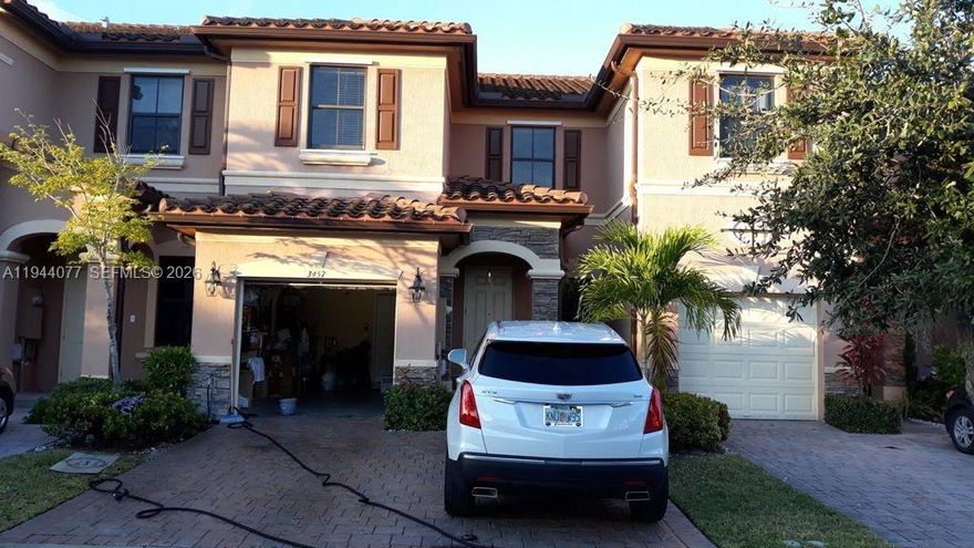 Vacant, move-in ready townhouse built in 2014 with 3 beds, 2.5 baths, attached garage, and private patio. The open floor plan flows beautifully from living to dining and into the kitchen, complete with granite and stainless steel appliances. Convenient in-unit laundry, community maintenance, and highly rated schools make this home ideal for families or professionals seeking style and practicality. Don’t miss this gem in Hialeah!